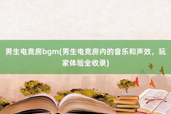 男生电竞房bgm(男生电竞房内的音乐和声效，玩家体验全收录)