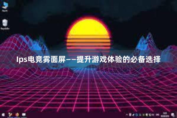 Ips电竞雾面屏——提升游戏体验的必备选择