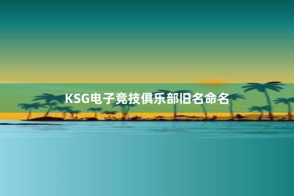 KSG电子竞技俱乐部旧名命名