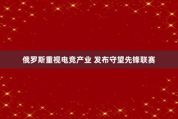 俄罗斯重视电竞产业 发布守望先锋联赛