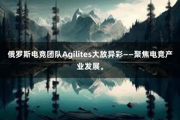 俄罗斯电竞团队Agilites大放异彩——聚焦电竞产业发展。