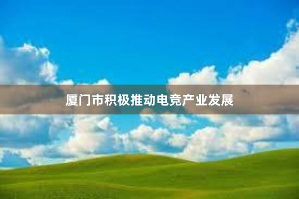 厦门市积极推动电竞产业发展