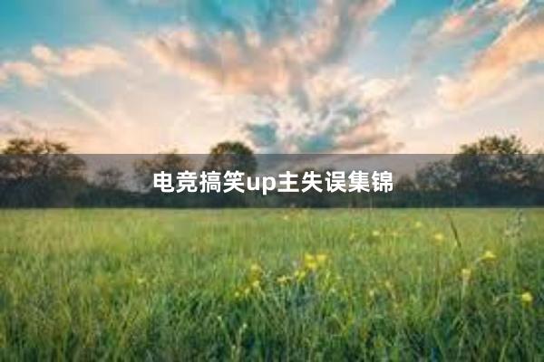 电竞搞笑up主失误集锦