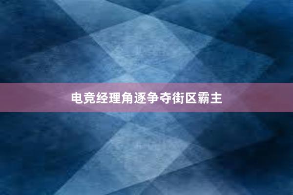 电竞经理角逐争夺街区霸主